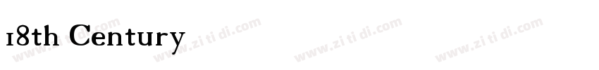 18th Century字体转换